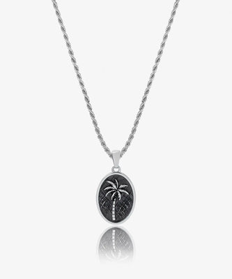 Rope Necklace Palm tree